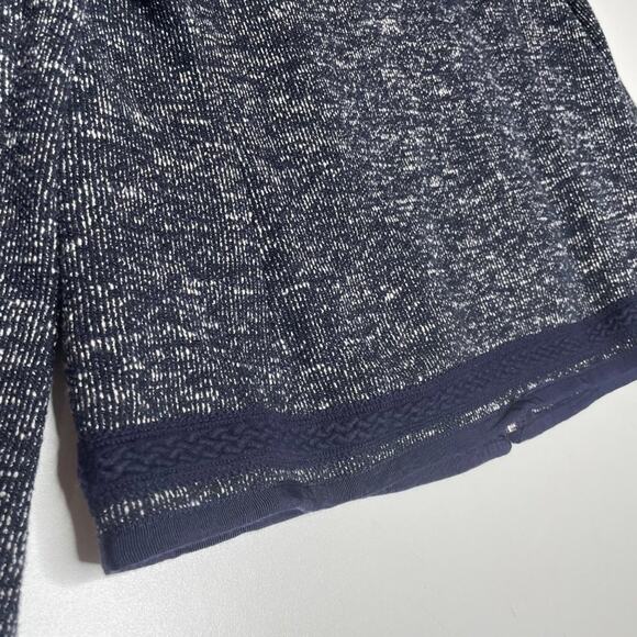 Talbots Womens Jacket Blazer Size 2 Blue Long Sleeve Knit Full Front Zip Up - Picture 13 of 14